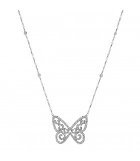 Messika Butterfly diamonds and gold necklace