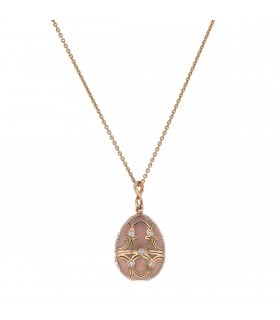 Fabergé Heritage enamel, diamonds and gold necklace