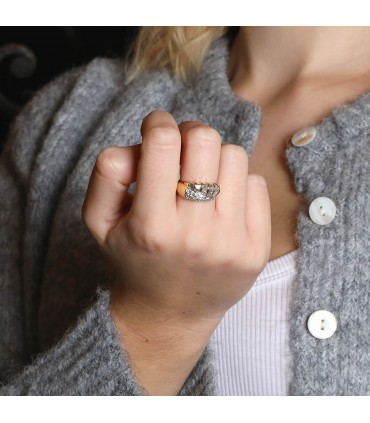 Diamonds and gold ring