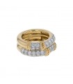 Fred Isaure diamonds, gold and platinum ring