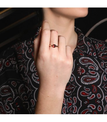 Pomellato M’ama non M’ama garnet and gold ring