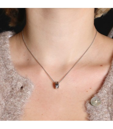 Louis Vuitton Empreinte diamond and gold necklace