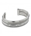 David Yurman Stax diamonds and silver bracelet