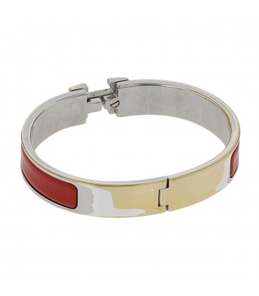 Hermès Clic H stainless steel bracelet