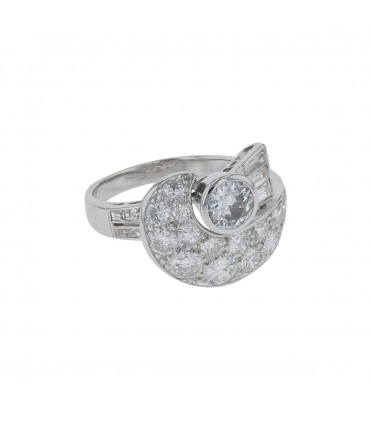 Bague platine, diamants