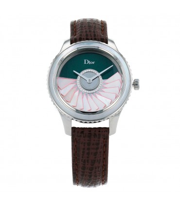 Dior VIII diamonds and stainless steel watch