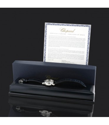 Chopard Happy Sport diamonds and stainless steel watch