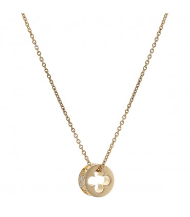 Louis Vuitton Empreinte diamonds and gold necklace