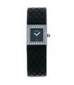 Chanel Matelassé stainless steel and diamonds watch