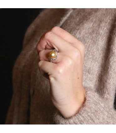 Mauboussin Perle d’or Mon Amour diamonds, pearl and gold ring