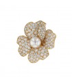 Cartier Païva cultured pearl, diamonds and gold brooch