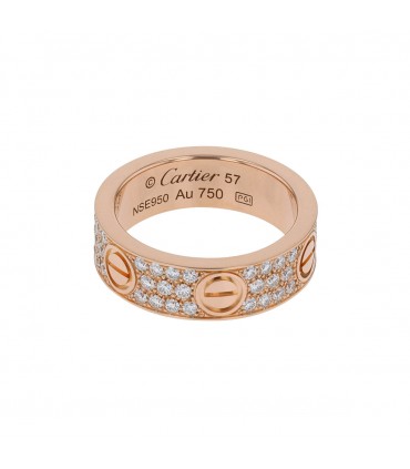 Cartier Love diamonds and gold ring