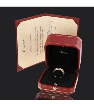 Cartier Love diamonds and gold ring