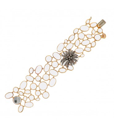 H. Stern rock crystals, diamonds and gold bracelet