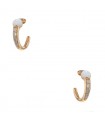 Pomellato M’ama non M’ama moonstone, diamonds and gold earrings