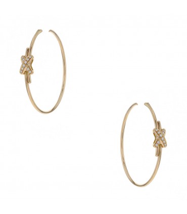 Chaumet Liens diamonds and gold earrings