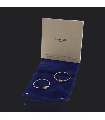 Chaumet Liens diamonds and gold earrings