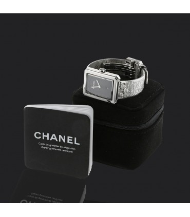 Chanel Boy Friend Tweed stainless steel watch