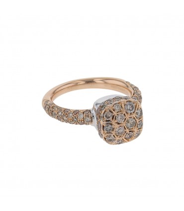 Pomellato Nudo diamonds and gold ring