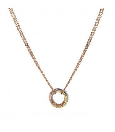 Cartier Trinity three tones gold necklace