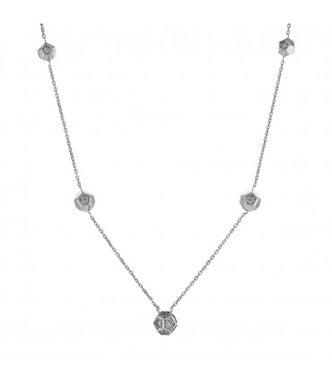 Collier or, diamants