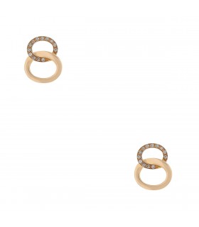 Pomellato Brera diamonds and gold earrings