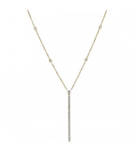 Messika Gatsby Barrette diamonds and gold necklace