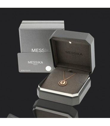 Messika Lucky Move gold, diamonds and mother of pearl necklace