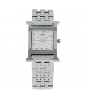 Hermès Heure H stainless steel watch