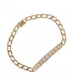 Gold and diamonds bracelet