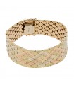 Three tones gold bracelet