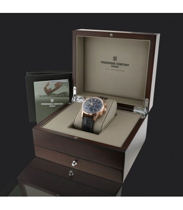 Frederique Constant Manufacture Flyback gold plated metal watch