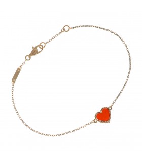 Van Cleef & Arpels Sweet Hearts cornaline and gold bracelet