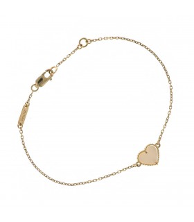 Van Cleef & Arpels Sweet Hearts mother of pearl and gold bracelet