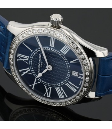 Frederique Constant Classics diamonds and stainless steel watch