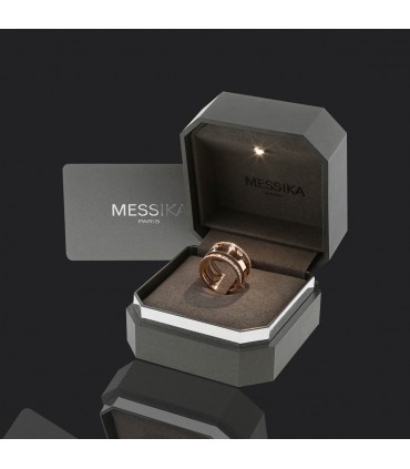 Messika Move Romane GM diamonds and gold ring