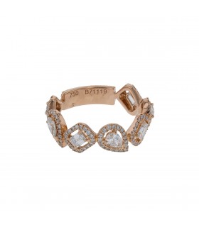 Messika My Twin gold and diamonds ring