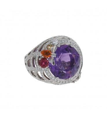 Chaumet Attrape-Moi Si Tu M’aimes diamonds, opal, amethyst, chrysoprase, citrine and gold ring