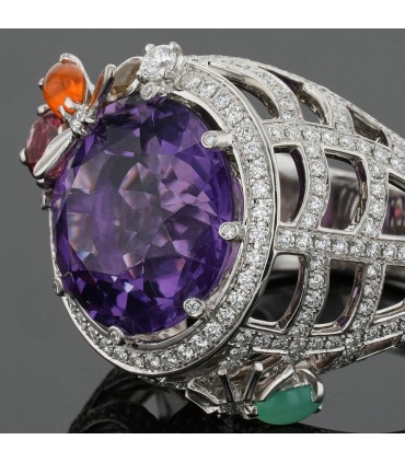 Chaumet Attrape-Moi Si Tu M’aimes diamonds, opal, amethyst, chrysoprase, citrine and gold ring