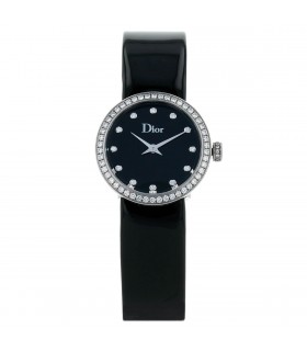 Dior La D diamonds and stainless steel watch