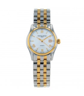 Frederique Constant Classics stainless steel, gold plated metal and mother of pearl watch