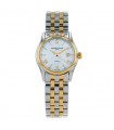 Frederique Constant Classics stainless steel, gold plated metal and mother of pearl watch