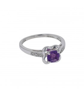 Mauboussin Désirez L’Amour diamonds, amethyst and gold ring