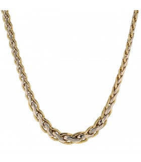 Two tones gold necklace