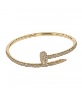 Bracelet Cartier Juste un Clou Semi-Pavé Taille 18