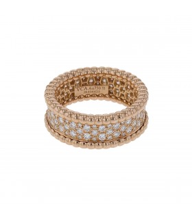 Van Cleef & Arpels Perlée diamonds and gold ring