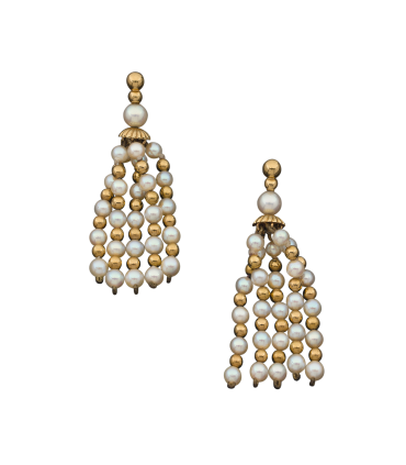 Boucles d’oreilles or et perles de culture