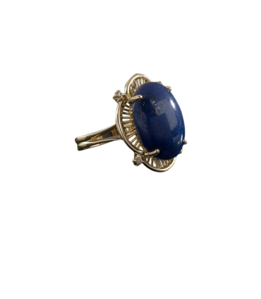 Bague or et lapis lazuli