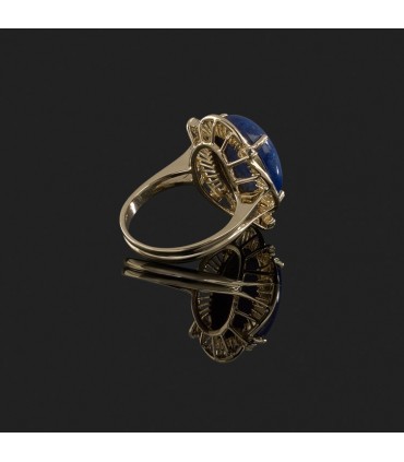 Bague or et lapis lazuli