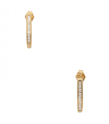 Boucles d’oreilles or et diamants